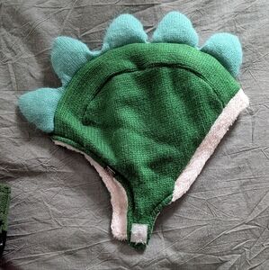 L.L. Bean Green and White Dino Hat